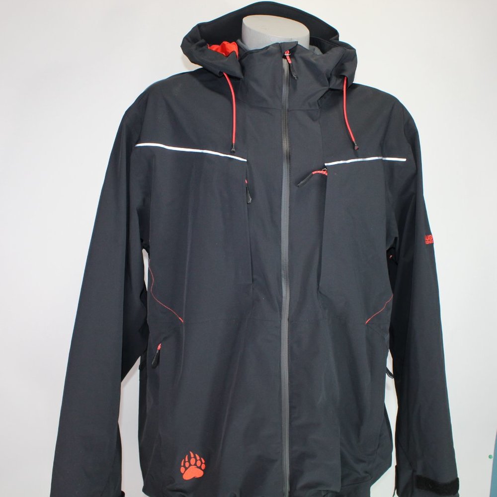 Duluth Trading Co Black Performance Jacket with Red Accents - Picture 2 of 13